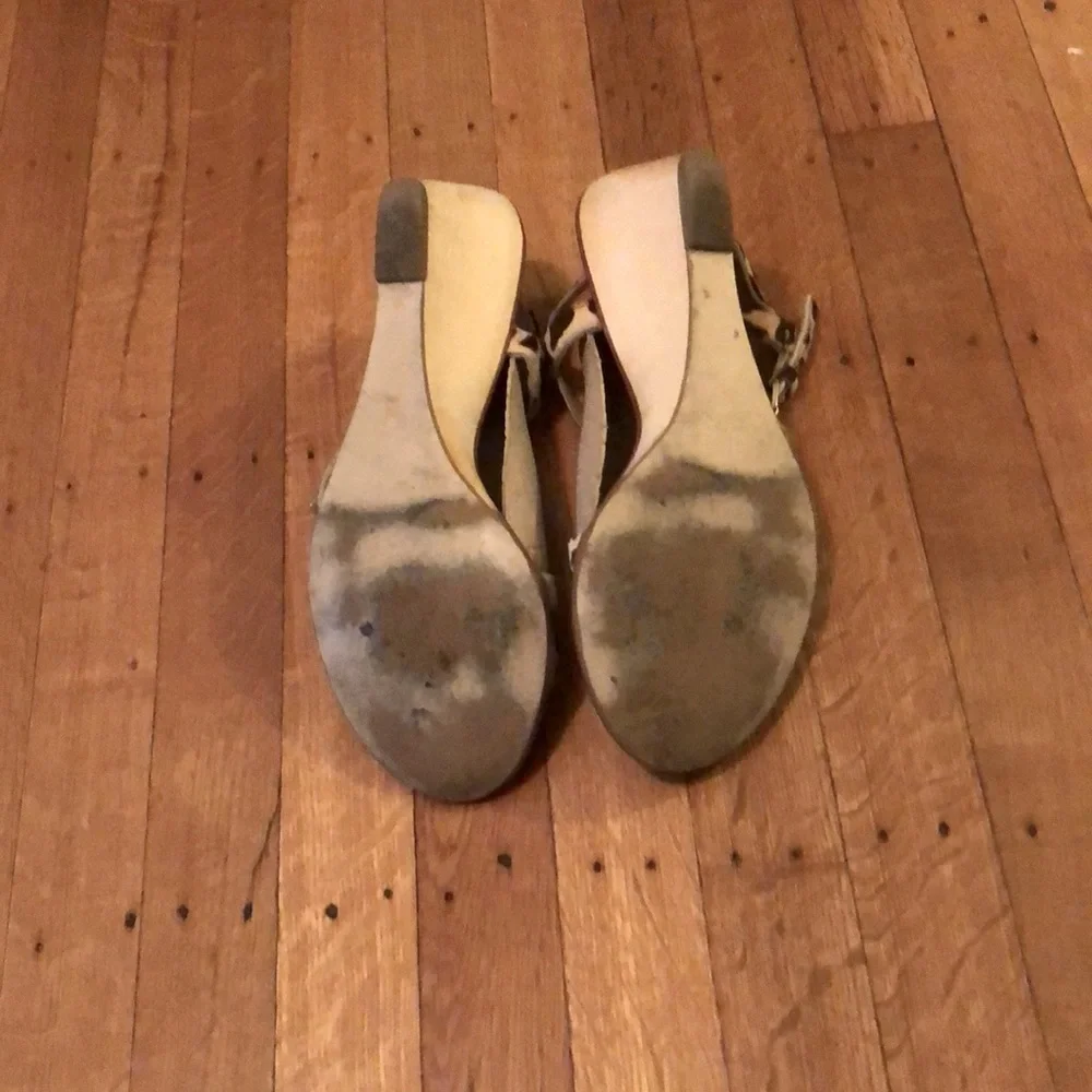 KATE SPADE - Animal Print Wedge Sandals - Picture 7 of 12